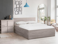  SOFIA ágy 120 x 200 cm, trüffel tölgy Ágyrács: Lamellás ágyrács, Matrac: Deluxe 10 cm matrac