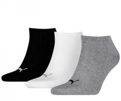 PUMA sneaker zokni - 3pár/csomag, fehér/szürke/fekete (PUM-90680715-3942)