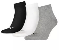 PUMA unisex zokni - 3pár/csomag, fehér/szürke/fekete (PUM-90697821-3538)
