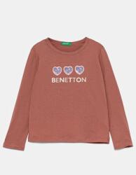 Benetton gyerek pamut hosszú ujjú felső narancssárga, 3ATNG10GI - narancssárga 90