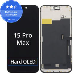 Apple iPhone 15 Pro Max - LCD Kijelző + Érintőüveg + Keret Hard OLED FixPremium