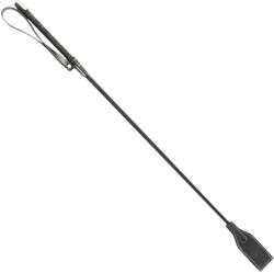Sei Mio - hosszú műbőr lovaglópálca, 53 cm (fekete) (847878002213)