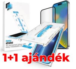 XPRO Easy Shield 3D 1+1 kijelzővédő üveg / üvegfólia, felhelyező készlettel Apple iPhone 15 Pro készülékhez (128851)