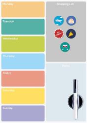 Balvi hűtőmágnes Week Planner - többszínű Univerzális méret