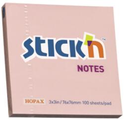 Office Products Notes autoadeziv 76x76 mm, 100 file, roz pastel, Office (OF-14047611-13)
