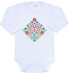 NEW BABY Body pentru copii cu imprimeu New Baby Motif tradițional cu păsări, mărime 62 (3-6l)