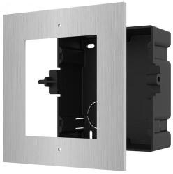 Hikvision DS-KD-ACF1/S Moduláris IP video-kaputelefon szerelőkeret süllyesztő keret, 1 modulos, rozsdamentes acél (DS-KD-ACF1/S)