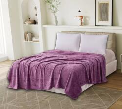 Ralex Pucioasa Patura Cocolino UNI pentru pat dublu 200x230 cm, model fluturi Lila Pucioasa Patura