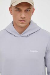 Calvin Klein felső szürke, férfi, sima, kapucnis - szürke L