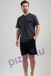 Vienetta Extra méretű rövidnadrágos gombos férfi pizsama (FPI5241 2XL)