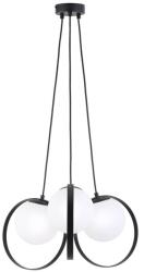 Viokef Lighting Bubble fekete-fehér függesztett lámpa (VIO-3100200) E14 3 izzós IP20 (3100200)