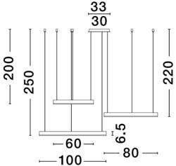 Nova Luce Motif fehér LED függesztett lámpa (NL-9530216) LED 1 izzós IP20 (NL-9530216)