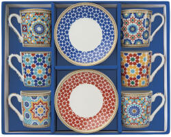 Easy Life Porcelán kávéscsésze szett - 100ml - Marrakech, Coffee Mania