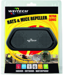 WEITECH Ultrahangos patkány és egérriasztó IP44 kül és beltéri 6 db/karton (WK0344 - WK0344)