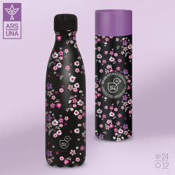 Ars Una duplafalú fémkulacs 500ml, Pearl Blossom Black