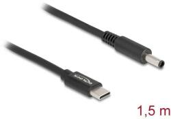 Delock 87974 tápkábel Fekete 1, 5 M USB C 4.5 x 3.0 mm (87974)