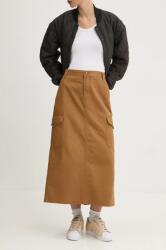 Dickies pamut szoknya DUCK CANVAS barna, midi, harang alakú, DK0A4Z2R - barna 29