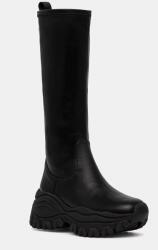 Buffalo csizma Lola Stretch Boot Hi fekete, női, platformos, 1220055-BLK - fekete Női 38