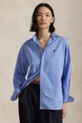 Ralph Lauren pamut ing női, galléros, zöld, relaxed, 211910743 - kék L
