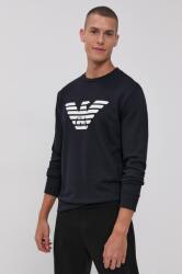 Giorgio Armani felső sötétkék, férfi, nyomott mintás - sötétkék XL - answear - 49 990 Ft