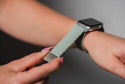 Forcell F-Design FA2 fonott mágneses csereszíj Apple Watch 42 / 44 / 45 / 49 mm - világoszöld