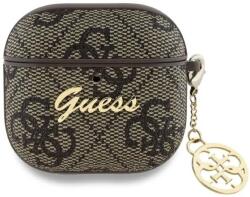 Guess GUA4G4GSMW husă pentru AirPods 4 maro 4G Charm Collection (GUA4G4GSMW)