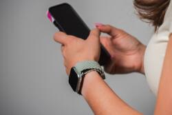 Forcell F-Design FA2 fonott mágneses csereszíj Apple Watch 38 / 40 / 41 mm - világoszöld