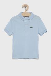 Lacoste gyerek pamut póló sima - kék 110 - answear - 25 990 Ft