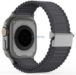 Dux Ducis YC Nylon csereszíj Apple Watch 38 / 40 / 41 mm - sötétszürke