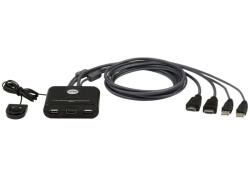 ATEN CS22HF 2-Port USB FHD HDMI Cable KVM Switch (CS22HF) - mzona