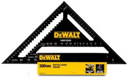 DEWALT DWHT25228-0 Tetőfedő derékszögű háromszög vonalzó, 30 cm (DWHT25228-0)