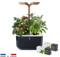 Véritable Exky Smart automata virágcserép fényszabályozással, fekete-réz + 2 fűszernövény utántöltő (VEXK-SSBCO-EU2-164)
