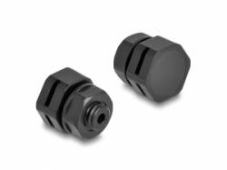 Delock Ventillációs csatlakozó M6 fekete 2 db. (60477) (60477)