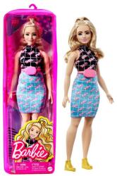 Barbie Papusa Barbie Fashionistas PWR GRL Blonda, cu imprimeu Papusa
