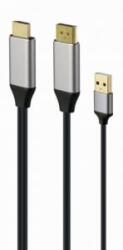 Gembird Cablexpert aktív 4K HDMI apa - DisplayPort apa kábel 2m fekete (A-HDMIM-DPM-01)
