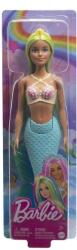 Barbie Papusa Barbie Dreamtopia - Sirena cu corset galben si coada albastra Papusa