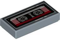 LEGO® Placă netedă 1 X 2 decorată casetă (6393413)