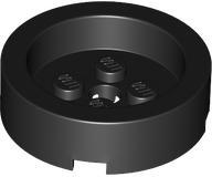 LEGO® Cărămidă rotundă 4 x 4 x 1 cu gaură pin (6358291)