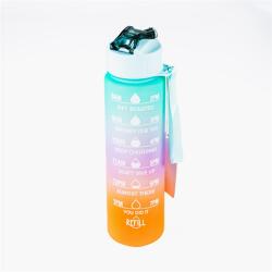 TOO KT-398 900ml-es színátmenetes motivációs kulacs idézetekkel és időskálával (KT-398)