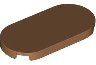 LEGO® Placă netedă 2 x 4 Oval (6327005)