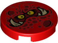 LEGO® Placă netedă rotundă 2 x 2 decorată - fată Globlin (6132545)