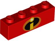LEGO® Cărămidă 4 X 1 decorată-Incredibles (6230556)