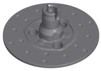 LEGO® Butuc roată cu disc frană 3 găuri pin (6219840)
