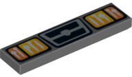 LEGO® Placă netedă 4 X 1 decorată - Mască maşină (6057518)