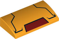 LEGO® Cărămidă curbată 2 X 4 X 2/3 decorată (6188122)