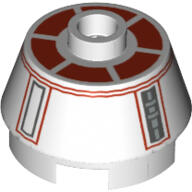 LEGO® Con 2 X 2 tăiat decorat - R5-D8 (6020821)