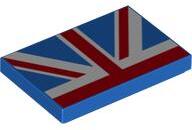 LEGO® Placă netedă 2 X 3 decorată steag (UK) (6407108)