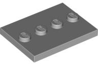 LEGO® Placă 4 X 3 modificată studuri centrale (6079461)