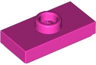 LEGO® Placă netedă modificată 1 X 2 cu 1 knob (6217794)