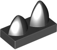 LEGO® Placă netedă modificată 2 X 1 dinţi (6127506)